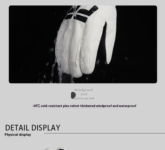 Guantes Térmicos Impermeables Antideslizantes para Esquí Mujer con Pantalla Táctil - Image 19
