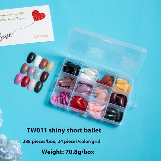 Uñas Postizas Ballet con Adhesivos - Protección y Elegancia - Image 13
