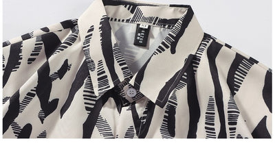 Camisa Estampada PU Delgada para Hombre - Diseño Playa - Image 12