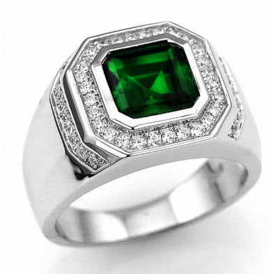 Anillo Ovalado Bañado en Dos Tonos con Incrustaciones - Image 4