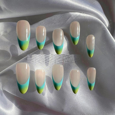 Manicura Francesa Almendra Personalizada Acabado Premium Hecha a Mano