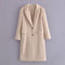 Chaqueta Blazer Lino Neutra Manga Larga Corta