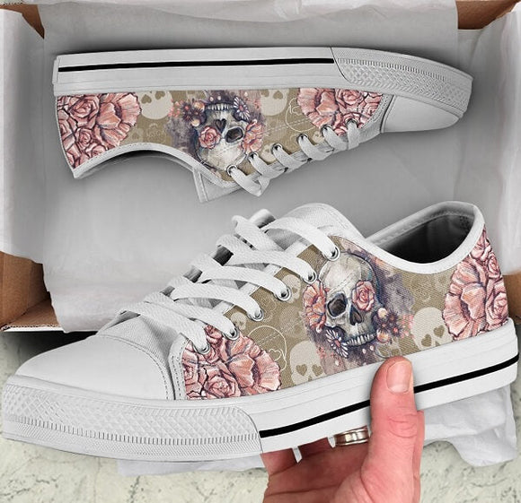 Zapatillas Canvas Casual con Patrón y Suela Negra