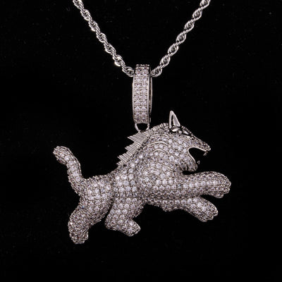 Collar Hip Hop para Hombre con Dije de Leopardo y Circonitas - Image 12
