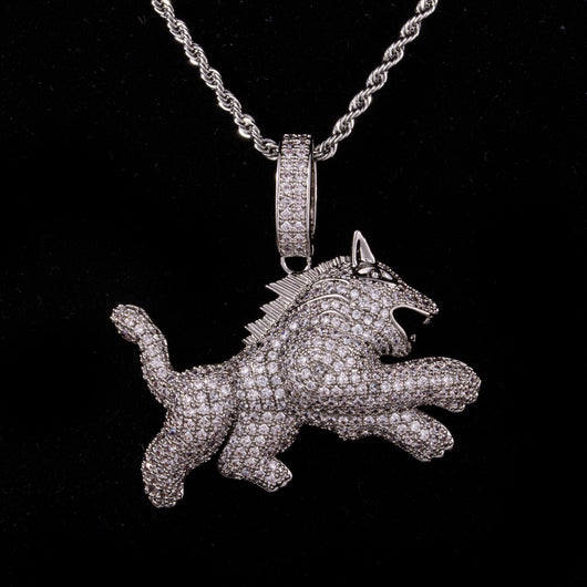 Collar Hip Hop para Hombre con Dije de Leopardo y Circonitas - Image 12