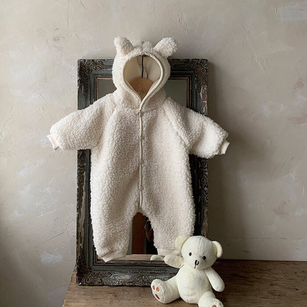 Sudadera Infantil Reversible con Capucha Osito - Algodón Térmico Invierno