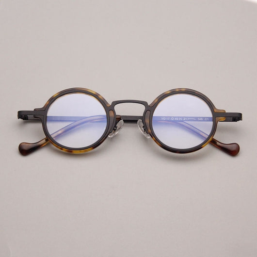 Gafas Retro Marco Redondo Metal para Miopía - Image 5