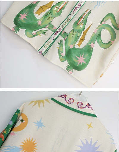 Conjunto de Dos Piezas: Camisa y Shorts Casuales de Té - Image 9