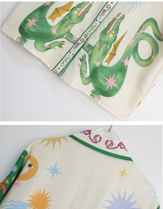 Conjunto de Dos Piezas: Camisa y Shorts Casuales de Té - Image 9