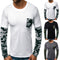 Remera Casual Hombre Cuello Redondo Camuflaje y Colores Lisos