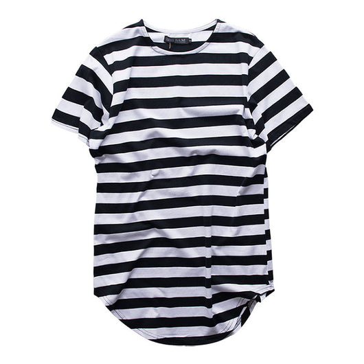 Playera Unisex de Rayas Cuello Redondo Largo - Estilo Mar y Alma - Image 5