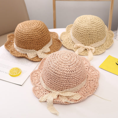 Sombrero de Paja Infantil con Ala Ancha Protección Solar UV - Image 3