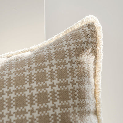 Funda de Cojín para Sofá en Tono Avena - Elegancia Neutral para tu Sala - Image 4