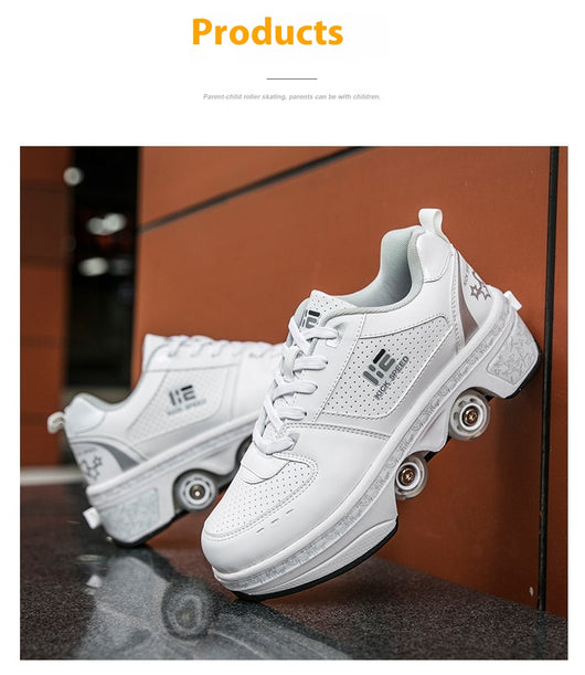 Patines de Cuatro Ruedas Convertibles para Niñas - Image 8