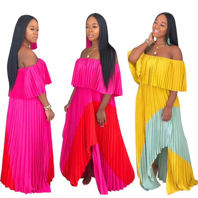 Vestido Maxi Asimétrico con Costura Elegante - Image 9