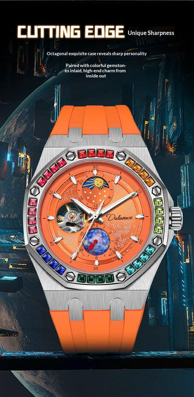 Reloj Mecánico Luminoso Impermeable Hombre - Serie Cielo Estrellado - Image 25