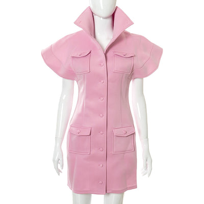 Vestido Abrigo Slim Fit Cuello Alto en Algodón Transpirable - Image 19
