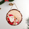 Adornos Navideños de Madera Rústicos con Etiqueta Colgante