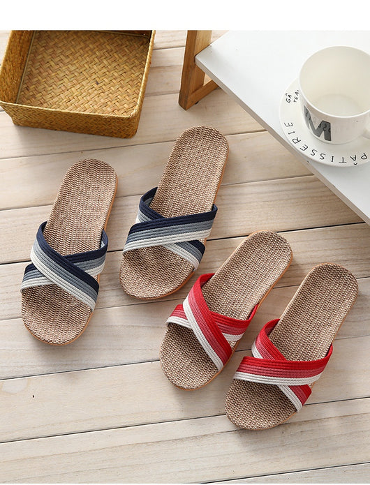 Pantuflas de Lino para Pareja - Cómodas para Casa con Suela Gruesa - Image 17