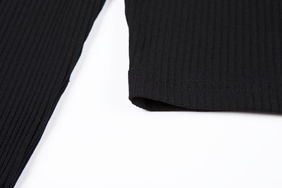 Suéter Cropped Ajustado de Manga Larga y Botón Único - Image 13