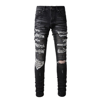 Jeans Skinny con Parche Smocking - Diseño Urbano Moderno - Image 2