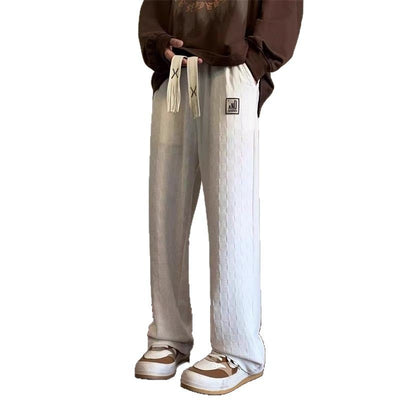 Pantalones Casuales Talla Grande con Patrón Cuadros para Hombre - Image 11