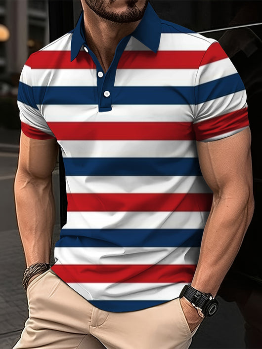 Camisa Suelta Casual para Hombre con Solapa e Impresión Digital 3D - Image 3
