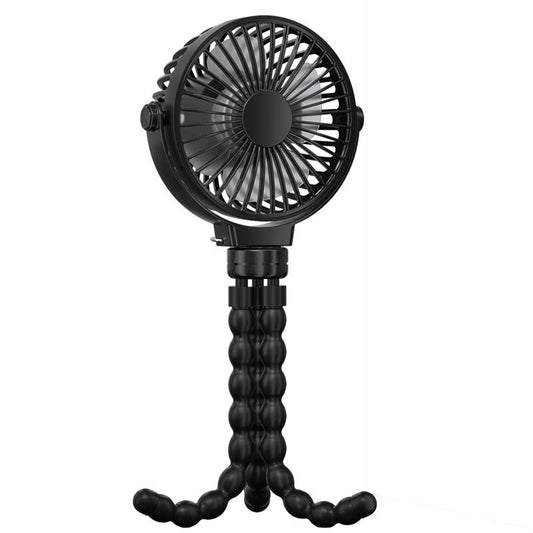 Ventilador Portátil Recargable USB con Soporte Flexible - 3 Velocidades