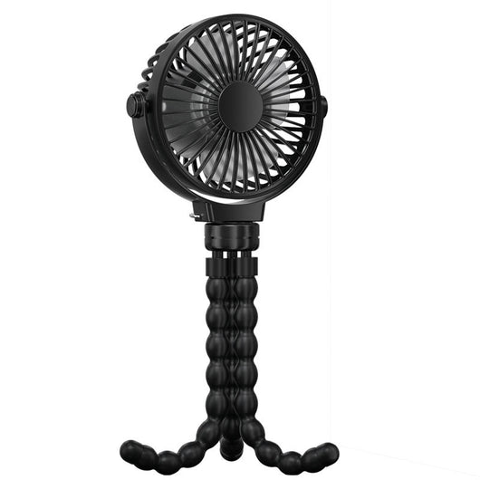 Ventilador Portátil Recargable USB con Soporte Flexible - 3 Velocidades