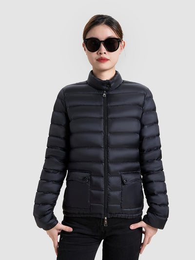 Chaqueta Acolchada de Plumas de Pato Blanco - Cuello Alto Ligera para Invierno - Image 10