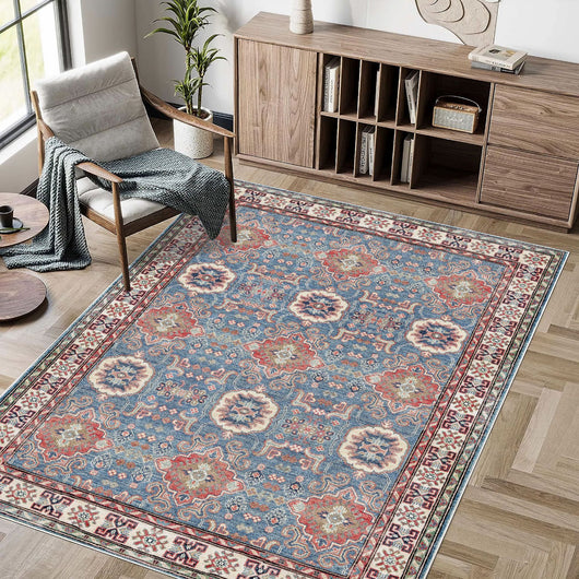 Tapete Bohemio Plegable de Cashmira Lavada para Sala - Image 3
