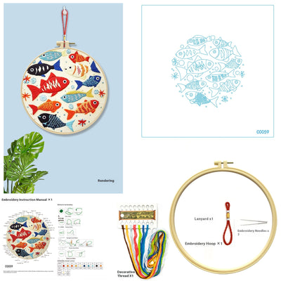 Bordado de Punto de Cruz Árbol de la Suerte con Animales - Diseño Simplificado - Image 23