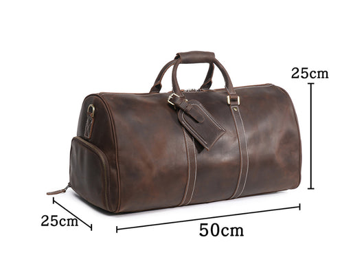 Bolsa de Viaje Primera Capa en Cuero Genuino para Hombre - Image 7
