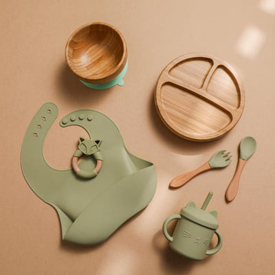 Set Completo de Alimentación Infantil con Plato Inteligente, Babero de Silicona y Accesorios - Image 18