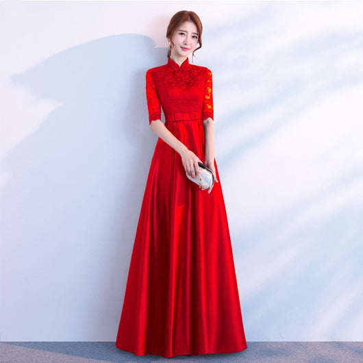Vestido Largo Elegante de Manga Larga Negro para Eventos Corporativos - Image 18