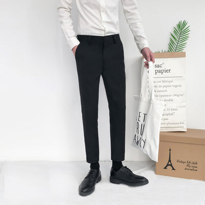 Pantalones Slim Rectos Versátiles de Moda para Hombre - Image 3