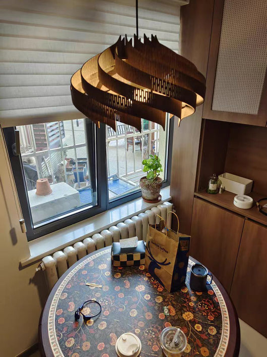 Lámpara de Techo Espiral Retro - Elegancia Vintage para Espacios Sofisticados - Image 27