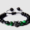 Pulsera de Ágata Yoga con Cabeza de Lobo 8mm