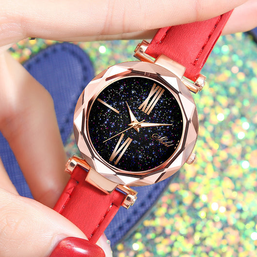 Reloj para Dama con Diseño de Cielo Estrellado Casual y Elegante - Image 7