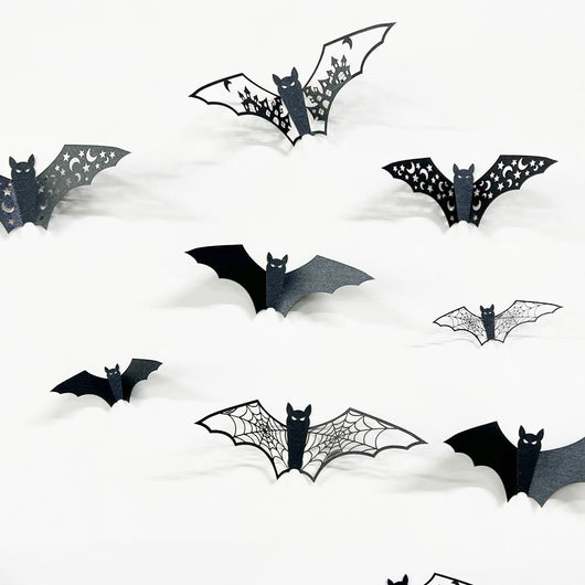 Pegatinas 3D de Murciélagos para Pared en Halloween - Image 18