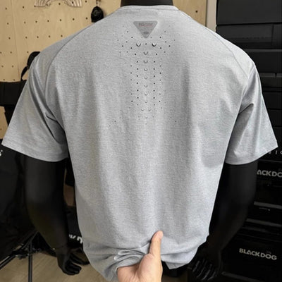 Playera Deportiva Manga Corta Perforada Secado Rápido para Hombre - Image 2