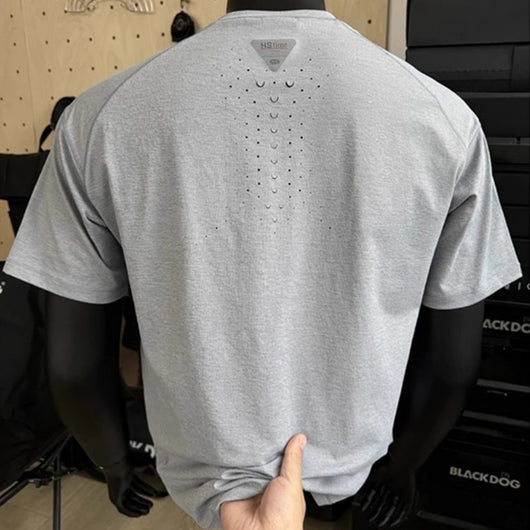 Playera Deportiva Manga Corta Perforada Secado Rápido para Hombre - Image 2