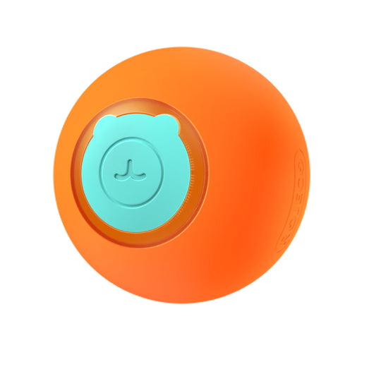 Teal and orange decompression ball with a bear-shaped design, featuring automatic obstacle avoidance and intelligent interaction. - Image 5