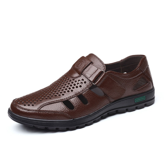 Sandalias de Cuero para Hombre con Diseño Transpirable - Image 12