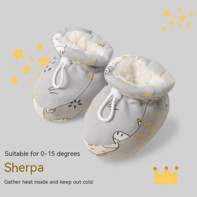 Zapatos Cálidos para Bebé con Suela Suave y Forro de Algodón Acolchado - Image 5