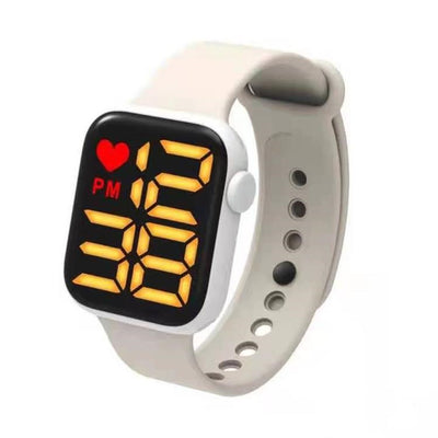 Reloj Digital LED Pantalla Grande Touch Square