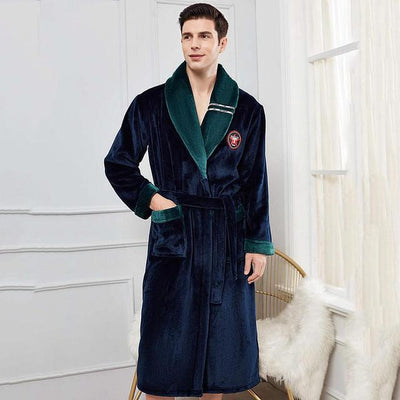 Bata Pijama de Franela Invierno Elegante y Cómoda - Image 30