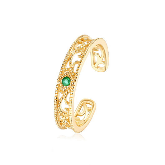 Anillo de Encaje Calado con Rayas Delicadas - Image 11