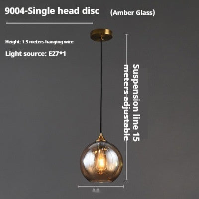 Lámpara Colgante de Cristal para Dormitorio y Sala de Estar - Image 7