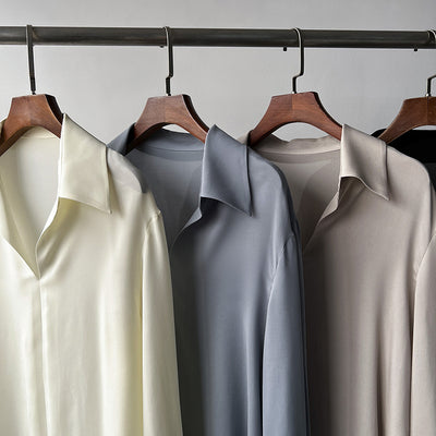 Camisa de Seda Suave con Colgante Cómodo - Image 2